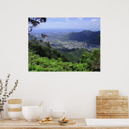 Manoa Valley, O'ahu, Hawai'i Poster (Keuken)