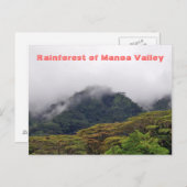 Manoa Valley Rainforest Postcard Briefkaart (Voorkant / Achterkant)