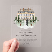 Manoir de campagne élégant | Faire-part de mariage (In situ (ordinateur de poche))