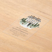 Manoir de campagne élégant | Faire-part de mariage (Poser)