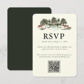 Manoir Élégant de Campagne | Carte de réponse de R (Devant / Derrière)