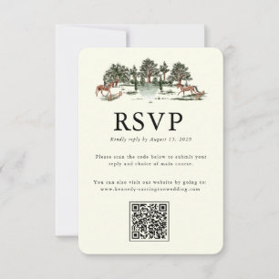 Manoir Élégant de Campagne Carte de réponse Ranc