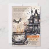 Manoir Hanté | Invitation poème du Chaudron Maudit (Devant)