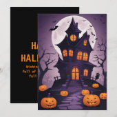 Manoir Macabre – Carte Cadeau Halloween (Devant / Derrière)