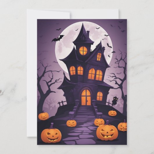 Manoir Sinistre – Carte Cadeau Halloween (Devant)