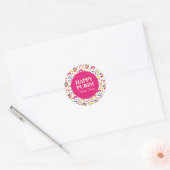 Manot Manot rose coloré Happy Purim Stickers (Enveloppe)