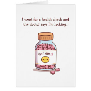 Manque de vitamine U Funny Valentines Day