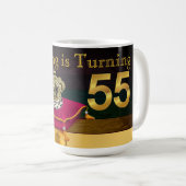 Mans 55ste verjaardag Mok (Voorkant rechts)