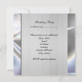 Mans  60e zilvermetaal Zwarte Dag Kaart (Achterkant)