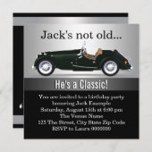 Mans Antiek auto verjaardagsfeestje Kaart (Voorkant / Achterkant)