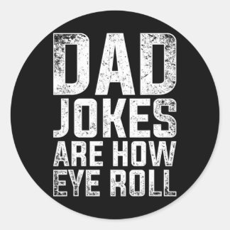Mans Cringe Puns Vaderdag Cadeau Humoristisch Sarc Ronde Sticker