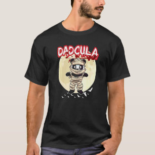 Mans Dadcula Dracule Vampier Dad Halloween Feest F T-shirt