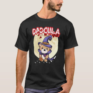Mans Dadcula Dracule Vampier Dad Halloween Feest F T-shirt