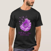 Mans Daisy Bloem Geloof Hoop Liefde Fibromyalgia A T-shirt (Voorkant)