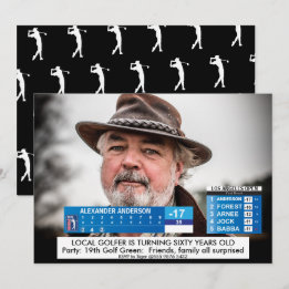 Mans Grappige 🏌️♂Golf Nieuws 40e 50e 60e Verjaar Kaart
