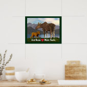 Mans in de weide poster (Keuken)