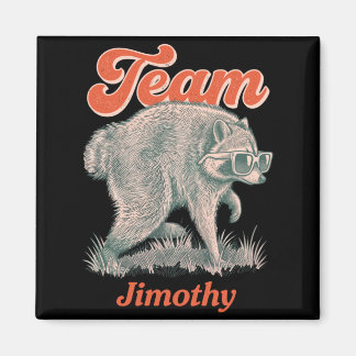 Mans Jimothy Wasbeer Grappig Afval Panda Team Magneet