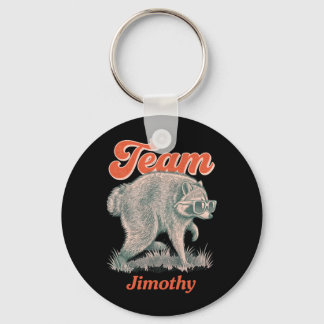 Mans Jimothy Wasbeer Grappige Trash Panda Team Sleutelhanger