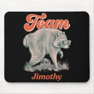 Mans Jimothy Wasbeer Grappige Vuilnisbeer Team Muismat