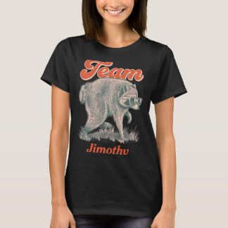 Mans Jimothy Wasbeer Grappige Vuilnisbeer Team T-shirt