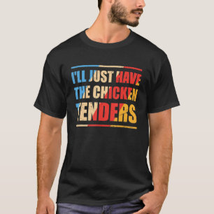 Mans Kipfilets Retro Ik Neem Alleen De Kip T-shirt