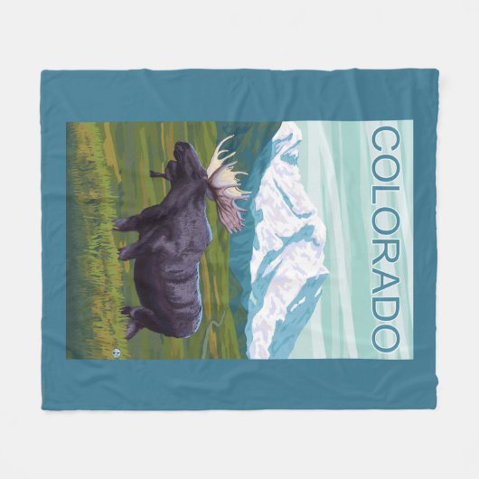 Mans met MountainColorado Fleece Deken (Voorkant (Horizontaal))