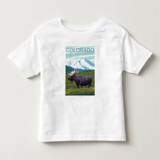 Mans met MountainColorado Kinder Shirts (Voorkant)