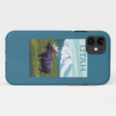 Mans met MountainUtah Case-Mate iPhone Case (Achterkant (horizontaal))