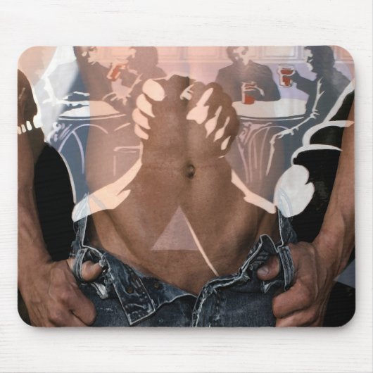 Mans Night Out Mousepad Muismat (Voorkant)