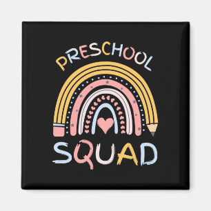 Mans peutersquad schattig retro terug naar school magneet