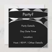 Mans Retro 50e verjaardag Uitnodiging (Achterkant)