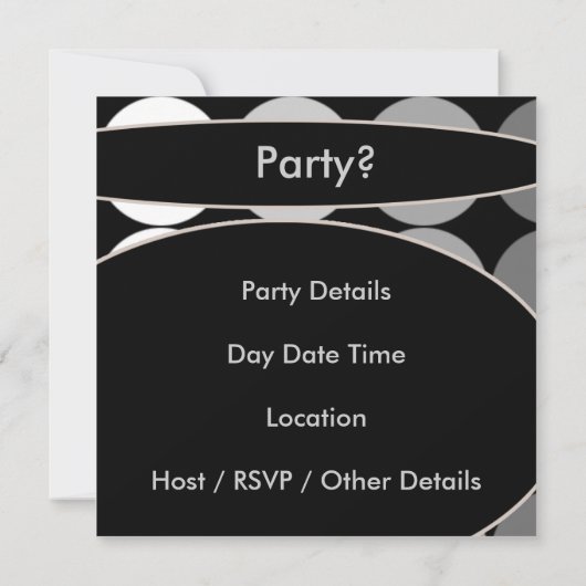 Mans Retro 50th Birthday Invitation (Dos)