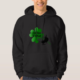 Mans Shamrock Tin Whistle Hoodie