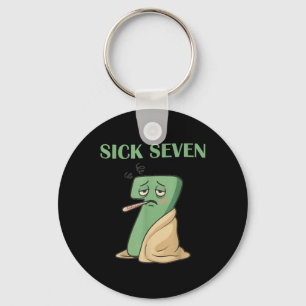 Mans Sick Seven Halloween Kostuumontwerp Voor Hall Sleutelhanger