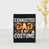 Mans Uitgeputte Vader Is Mijn Kostuum Shirt Mannen Kaart (Gele Bloem)