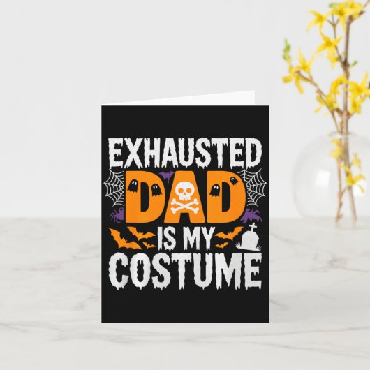 Mans Uitgeputte Vader Is Mijn Kostuum Shirt Mannen Kaart (Gele Bloem)