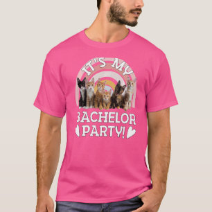 Mans Vernederende Bachelorfeest Bruidsjonker Roze T-shirt
