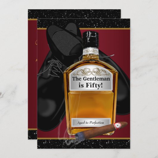 Mans Whiskey heeft een perfect verjaardagsfeestje Kaart (Voorkant / Achterkant)