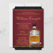 Mans Whiskey heeft een perfect verjaardagsfeestje Kaart (Achterkant)