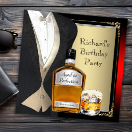 Mans Whiskey Verjaardagsfeestje Kaart