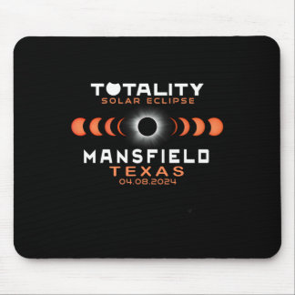 Mansfield Texas Eclipse 2024 Totale Zonsverduister Muismat