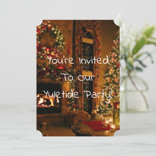 mansiebomen en haard kaart (Staand voorkant)