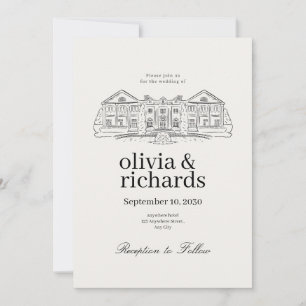 Mansion Classique Faire-part de mariage
