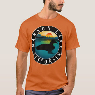 Manson Lake Wisconsin Loon T-shirt