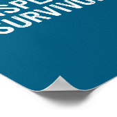 Mansplainer Survivor Funny Simple Design Poster (Hoek)