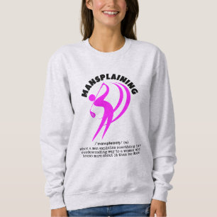 MANSPLAINING Grappig Damesgolf Trui