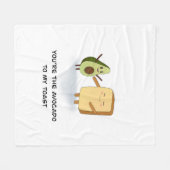 Manta de aguacate y tostada fleece deken (Voorkant (Horizontaal))