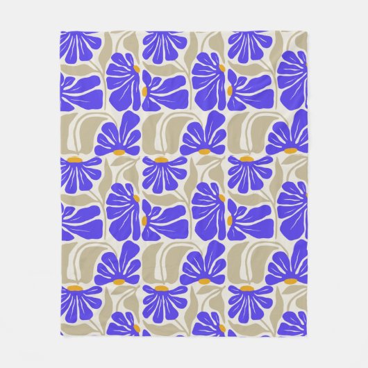 Manta Flower Fleece Deken (Voorkant)