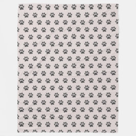 Manta grande con patas de gato fleece deken