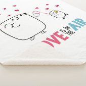 Manta Mostropi│Love is in the air Sherpa Deken (3/4)